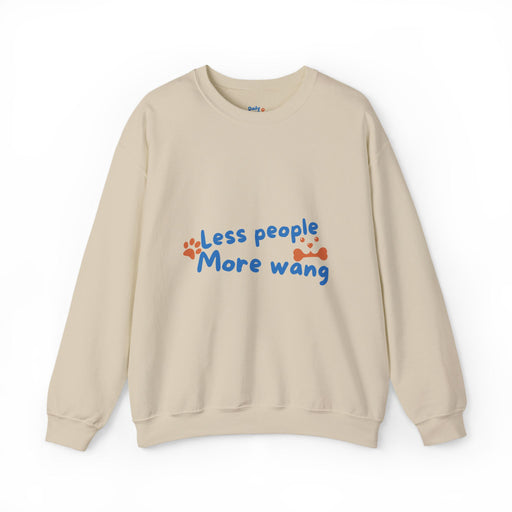 Wang Squad Crewneck Sweatshirt — "Less People More Wang" Dog Lover Pullover